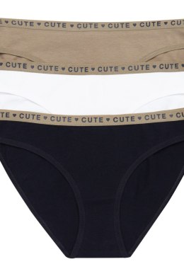 FIGI DAMSKIE MIU-MIU 3 PACK 36508-K070 AW24 - CZARNY-OLIWKOWY-KREMOWY, L HENDERSON LADIES