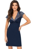 Koszulka Nocna Melania - DARK BLUE, L DONNA