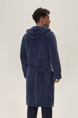 SZLAFROK MĘSKI HOOD 41940 AW24 - NIEBIESKI, 2XL HENDERSON
