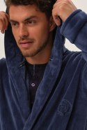 SZLAFROK MĘSKI HOOD 41940 AW24 - NIEBIESKI, 2XL HENDERSON