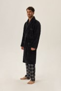 SZLAFROK MĘSKI HUGE 41941 AW24 - CZARNY, 3XL HENDERSON