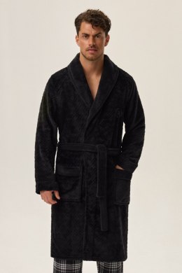 SZLAFROK MĘSKI HUGE 41941 AW24 - CZARNY, XL HENDERSON