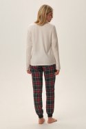 PIŻAMA DAMSKA FLORENCIA 41902 AW24 - BEŻOWY, L HENDERSON LADIES