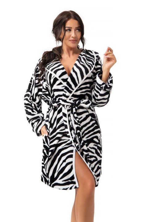 Szlafrok Damski FR-372 - ZEBRA, M DOROTA Szlafrok Damski FR-372 - ZEBRA, M DOROTA