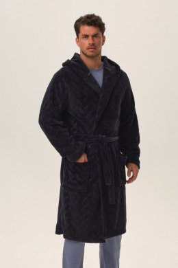 SZLAFROK MĘSKI HACKER 41942 AW24 - GRANATOWY, XL HENDERSON
