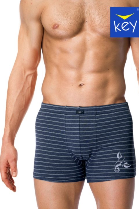 BOKSERKI MĘSKIE MXH 362 B24 - GRANATOWY, XL KEY BOKSERKI MĘSKIE MXH 362 B24 - GRANATOWY, XL KEY