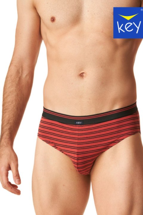 SLIPY MĘSKIE MPP 321 B24 - CZARNY-CZERWONY, XL KEY SLIPY MĘSKIE MPP 321 B24 - CZARNY-CZERWONY, XL KEY