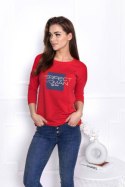 BLUZKA PERFECT - STALOWY, 38 OFF PINK