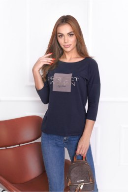 BLUZKA PERFECT - STALOWY, 46 OFF PINK