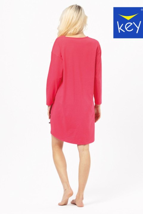 KOSZULA NOCNA DAMSKA LND 928 B24 - CZERWONY, XL KEY KOSZULA NOCNA DAMSKA LND 928 B24 - CZERWONY, XL KEY