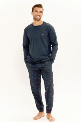 Piżama męska Eric 3313 L-2XL - GRANATOWY, 2XL TARO