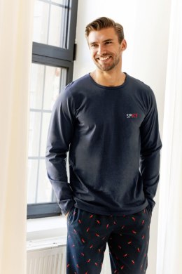 Piżama męska Eric 3313 L-2XL - GRANATOWY, 2XL TARO