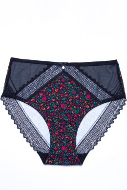 FIGI DAMSKIE MIDI L-1573MD - CZARNY, L LAMA