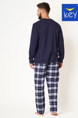 Piżama Męska MNS 412 B24 - Granatowy, XL KEY