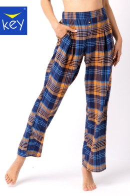Spodnie Od Piżamy Damskie LHE 481 B24 - Granatowo-żółty, XL KEY