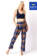 Spodnie Od Piżamy Damskie LHE 481 B24 - Granatowo-żółty, XL KEY