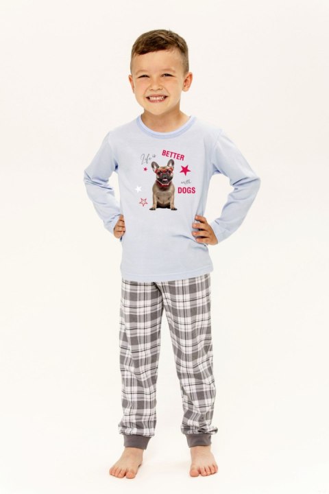 Piżama chłopięca Ollie 3305 122-140 - NIEBIESKI, 140 TARO Piżama chłopięca Ollie 3305 122-140 - NIEBIESKI, 140 TARO