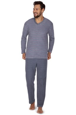 450 PIŻAMA MĘSKA BIG - GRANATOWY, 2XL, 1 REGINA
