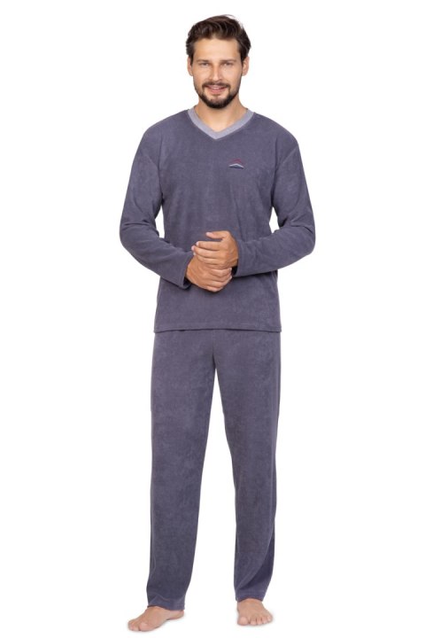 592 PIŻAMA MĘSKA BIG - C.MELANGE, XXL, 4 REGINA 592 PIŻAMA MĘSKA BIG - C.MELANGE, XXL, 4 REGINA