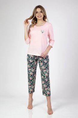 679 PIŻAMA DAMSKA BIG - MALINOWY, 2XL, 1 REGINA