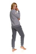 PIŻAMA DAMSKA PM.5247 J/24 - DARK_GREY, L DOCTOR NAP
