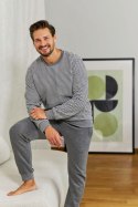PIŻAMA MĘSKA PMB.5248 J/24 - DARK_GREY, XL DOCTOR NAP