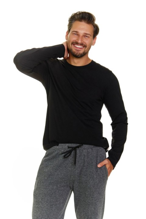 PIŻAMA MĘSKA PMB.7140 J/24 - CZARNY, XL DOCTOR NAP PIŻAMA MĘSKA PMB.7140 J/24 - CZARNY, XL DOCTOR NAP