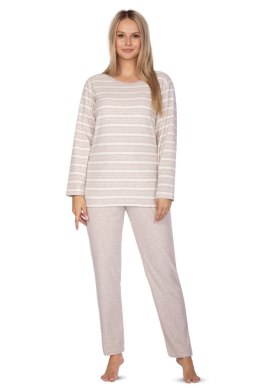648 PIŻAMA DAMSKA BIG - BEŻOWY, 2XL, 3 REGINA