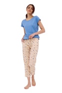 Cornette Piżama Damska KR 847/402 Missy - Niebieski, XXL