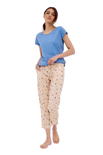 Cornette Piżama Damska KR 847/402 Missy - Niebieski, XXL