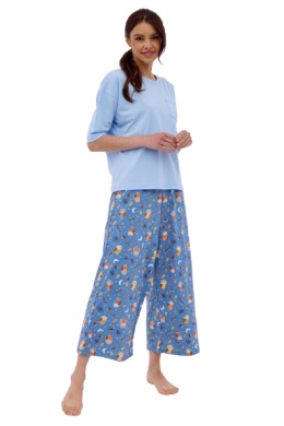 Piżama Damska 843/384 Alex - Niebieski, XXL CORNETTE