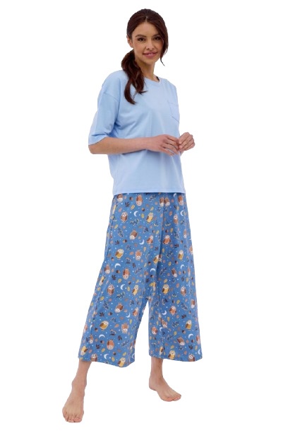 Piżama Damska 843/384 Alex - Niebieski, XXL CORNETTE