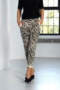 SPODNIE LENA 2 WZÓR - ZEBRA JASNY BEŻ, XL, 03 OFF PINK