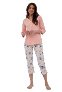 Cornette Piżama Damska Dr 389/389 Nina BIG - RÓŻ, 3XL