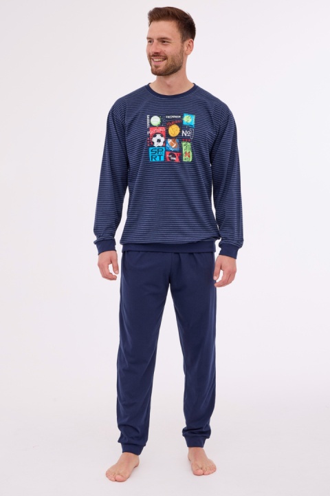 CORNETTE PIŻAMA MĘSKA DR 308/258 WINNER - GRANAT, XL