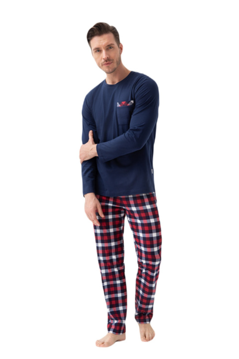 Luna Piżama Męska 805 J/24 - GRANATOWY, XXL, 2 Luna Piżama Męska 805 J/24 - GRANATOWY, XXL, 2