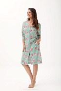 LUNA SZLAFROK DAMSKI 392 3XL J/24 - PISTACJOWY, 3XL, 5
