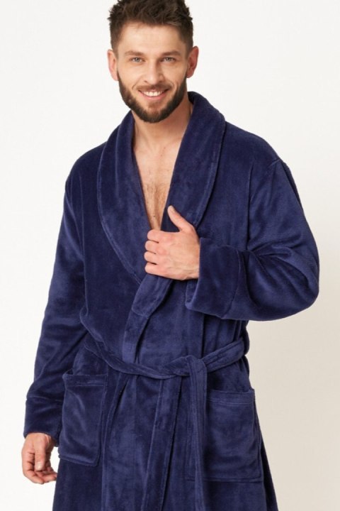 SZLAFROK MĘSKI MGL 255 B24 - GRANATOWY, XL/XXL KEY SZLAFROK MĘSKI MGL 255 B24 - GRANATOWY, XL/XXL KEY
