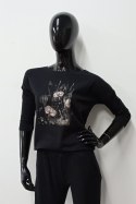 BLUZKA MARGO - STALOWY, 38 OFF PINK