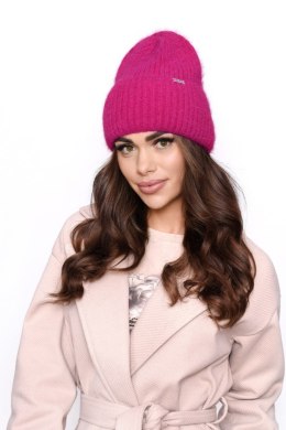CZAPKA DAMSKA P-036 - MIX, UNIWERSALNY OFF PINK