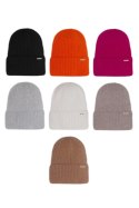 CZAPKA DAMSKA P-036 - MIX, UNIWERSALNY OFF PINK