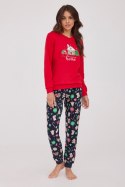PIŻAMA DAMSKA DR 671/372 HOME - CZERWONY, XXL CORNETTE