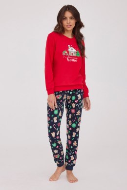 PIŻAMA DAMSKA DR 671/372 HOME - CZERWONY, XXL CORNETTE