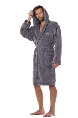 SZLAFROK MĘSKI MASTER 2452 - GRAFIT, XL L&L