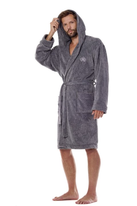 SZLAFROK MĘSKI MASTER 2452 - GRAFIT, M L&L SZLAFROK MĘSKI MASTER 2452 - GRAFIT, M L&L