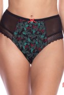 FIGI DAMSKIE MIDI L-1570MD - CZARNY, XXXL LAMA