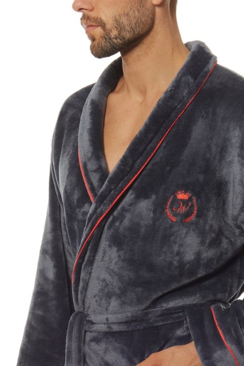 SZLAFROK MĘSKI 2111 LUCA - GRAFIT, XL, 1 L&L SZLAFROK MĘSKI 2111 LUCA - GRAFIT, XL, 1 L&L
