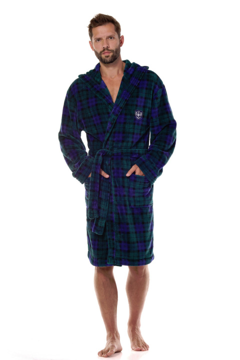 SZLAFROK MĘSKI 2455 HERO - DARK BLUE, L, 2 L&L SZLAFROK MĘSKI 2455 HERO - DARK BLUE, L, 2 L&L