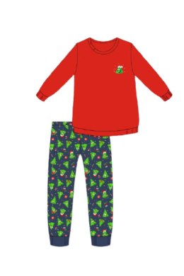 PIŻAMA DAMSKA 671/419 CHRISTMAS TREE - CZERWONY, XXL CORNETTE