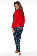 PIŻAMA DAMSKA 671/419 CHRISTMAS TREE - CZERWONY, XXL CORNETTE